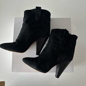 Isabel Marant Etoile Roxann Boots in Black Suede. Size 39. US size 9. Like New.